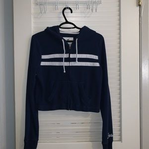 Hooded Navy Blue Jacket